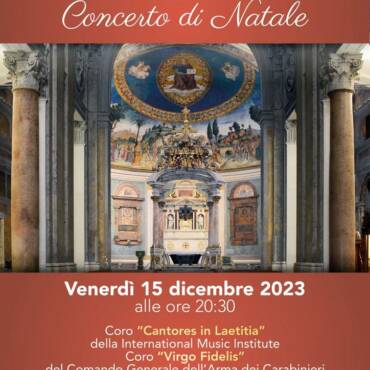 CONCERTO DI NATALE DEI CORI “CANTORES IN LAETITIA” E “VIRGO FIDELIS” INSIEME CON L’ORCHESTRA DA CAMERA “ARS LUDI”